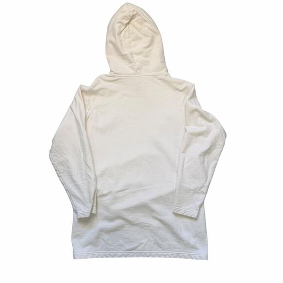 Athleta Yogi Pullover Hoodie XS Oversized High Low White Minimalist Comfy - Picture 2 of 13